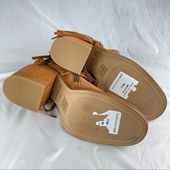 NEW Kelsi Dagger Brooklyn Linx Suede Fringe Boots - Picture 10 of 13